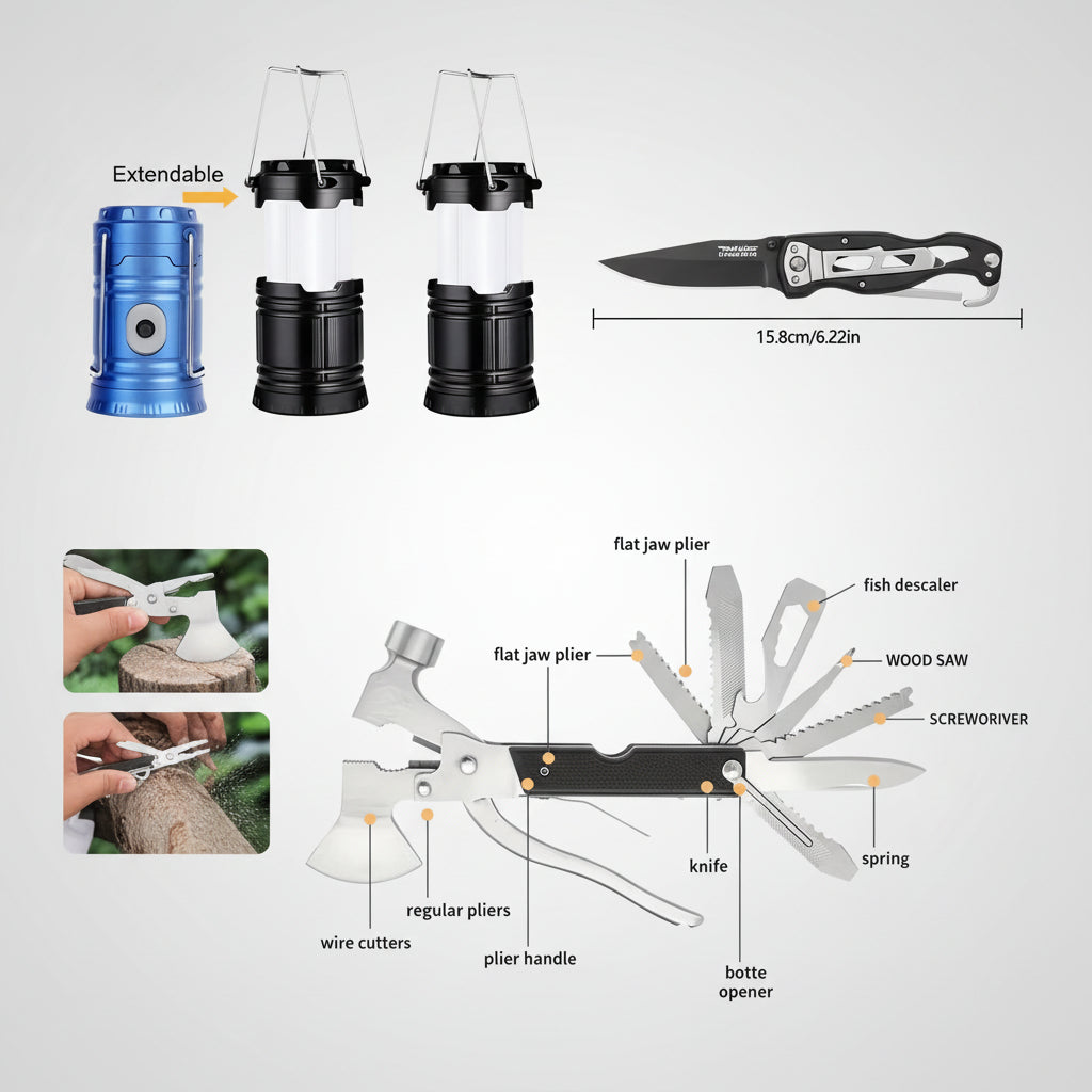 Rucsac Supraviețuire Trusă Urgență Outdoor Prim Ajutor Echipament