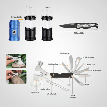 Rucsac Supraviețuire Trusă Urgență Outdoor Prim Ajutor Echipament