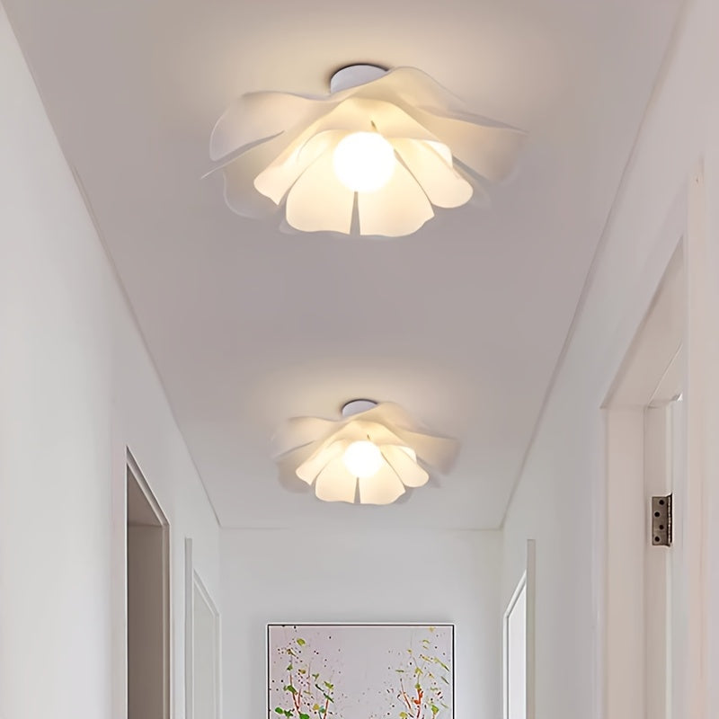 Deckenleuchte mit Blütenblättern | Moderne florale Halbeinbauleuchte
