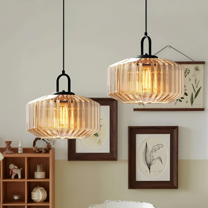 Mireta glaspendel | Retrofarvet glasdesign