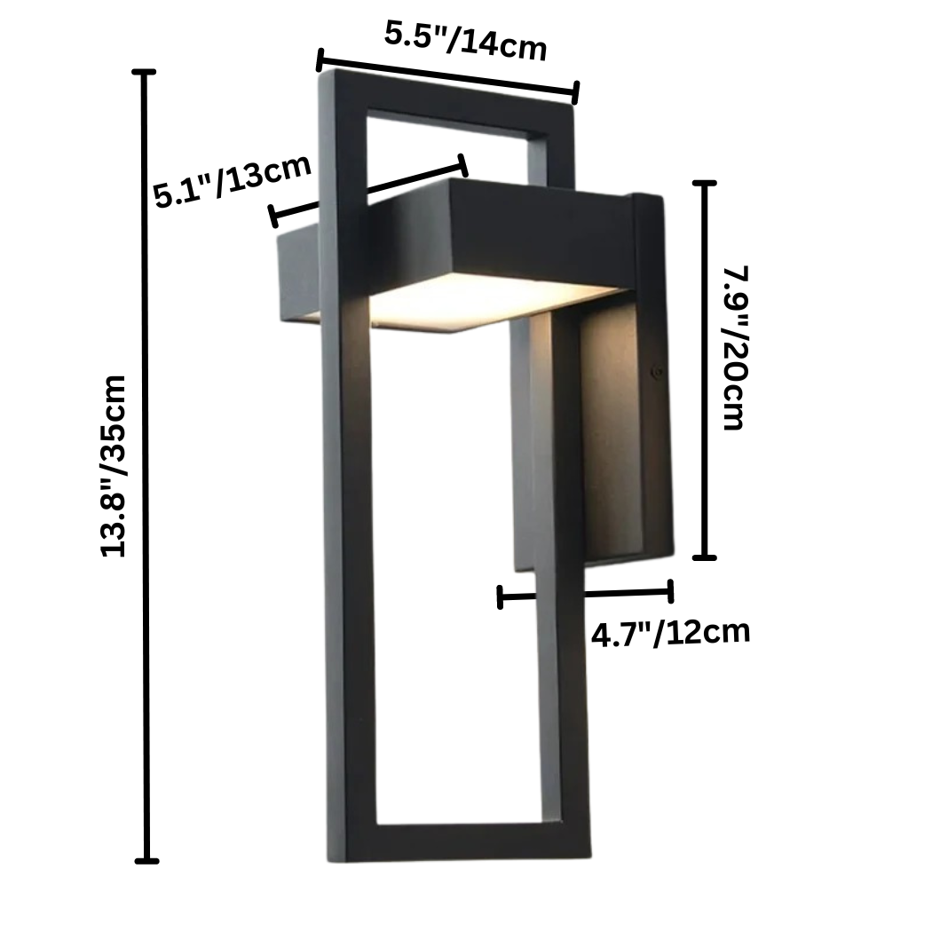 Modern Outdoor Wall Light | Scandinavian Aluminium LED Wall Lamp