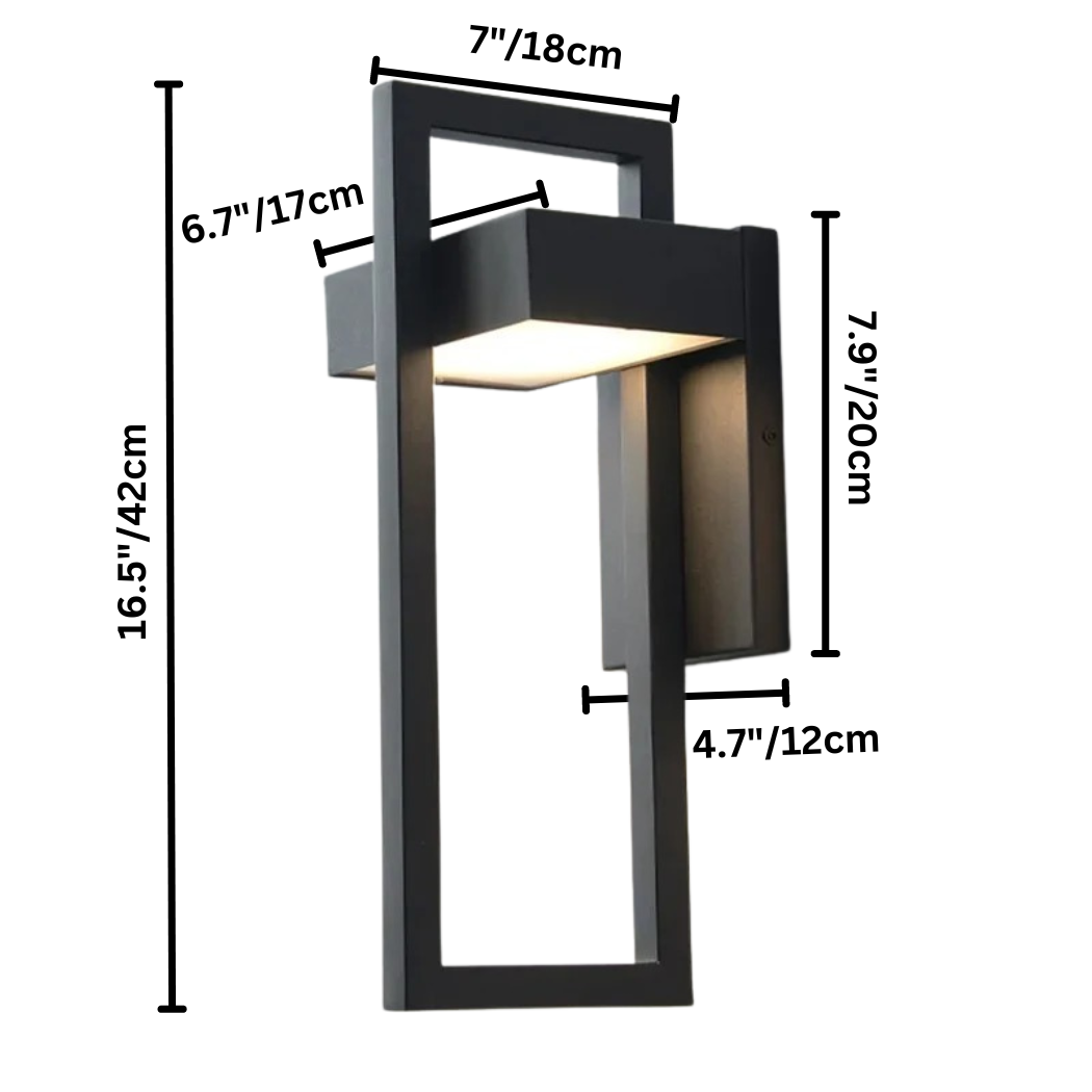 Moderne udendørs væglampe | Skandinavisk aluminium LED-væglampe
