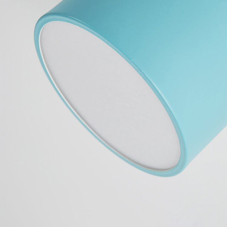 Scandinavian Macaron LED Ceiling Light | Wooden Accent Flush Mount