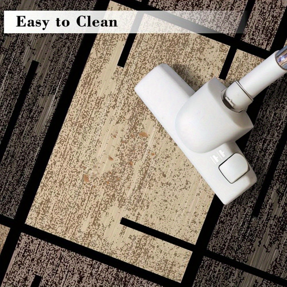 Geometric Elegance Area Rug | Modern Washable Non-Slip Carpet