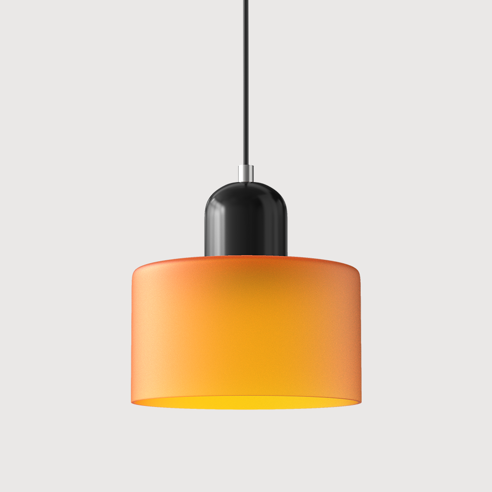 Bauhaus-Glas-Hängeleuchte | Buntes modernistisches Design
