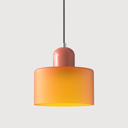 Bauhaus-Glas-Hängeleuchte | Buntes modernistisches Design