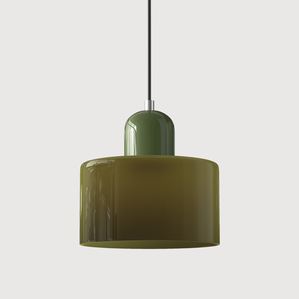 Bauhaus-Glas-Hängeleuchte | Buntes modernistisches Design