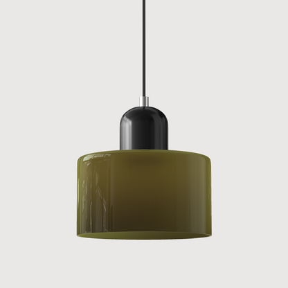 Bauhaus-Glas-Hängeleuchte | Buntes modernistisches Design