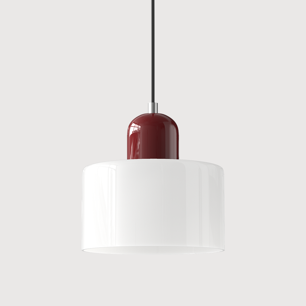 Bauhaus-Glas-Hängeleuchte | Buntes modernistisches Design
