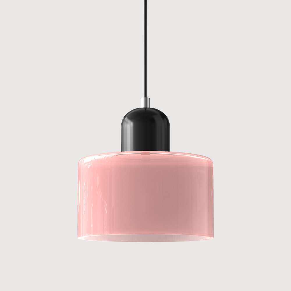 Bauhaus-Glas-Hängeleuchte | Buntes modernistisches Design