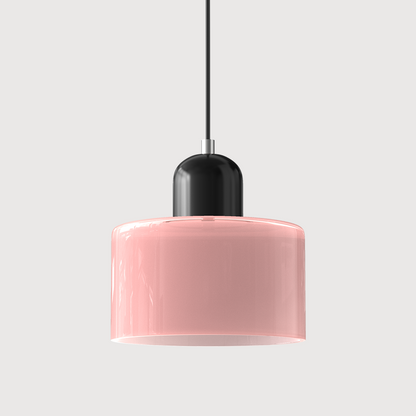 Bauhaus-Glas-Hängeleuchte | Buntes modernistisches Design