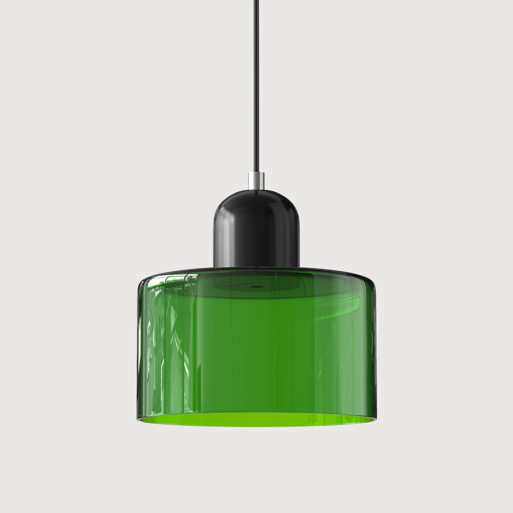 Bauhaus-Glas-Hängeleuchte | Buntes modernistisches Design