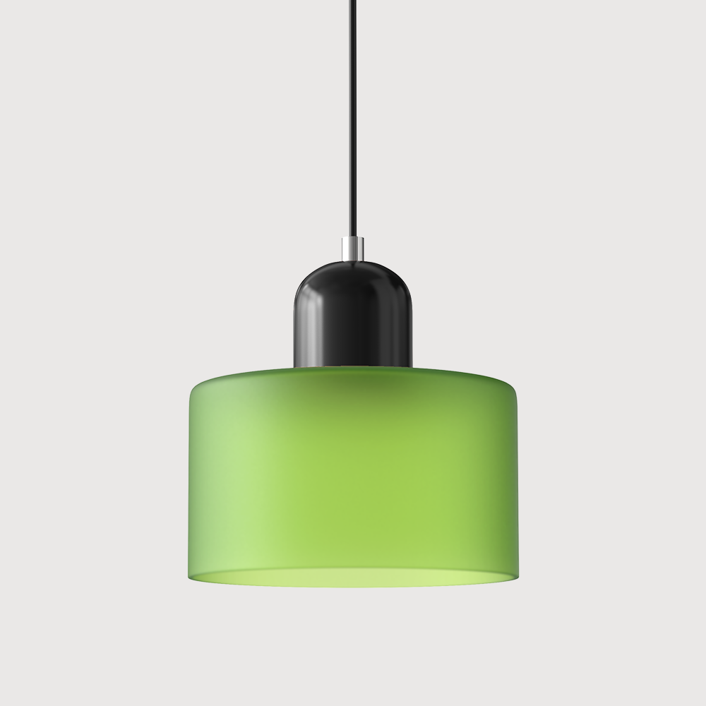 Bauhaus-Glas-Hängeleuchte | Buntes modernistisches Design