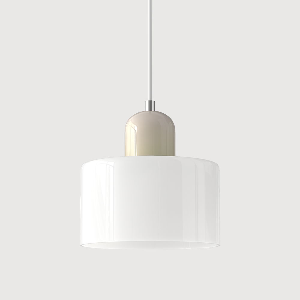 Bauhaus-Glas-Hängeleuchte | Buntes modernistisches Design
