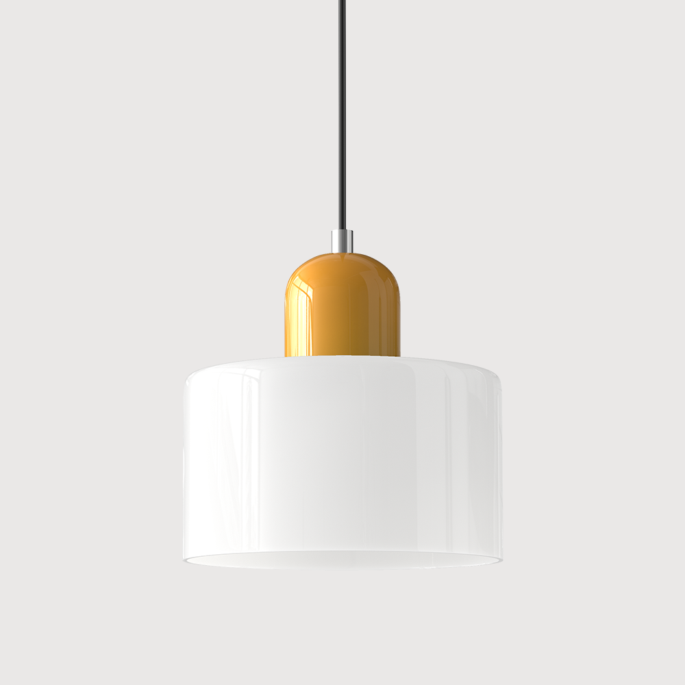 Bauhaus-Glas-Hängeleuchte | Buntes modernistisches Design