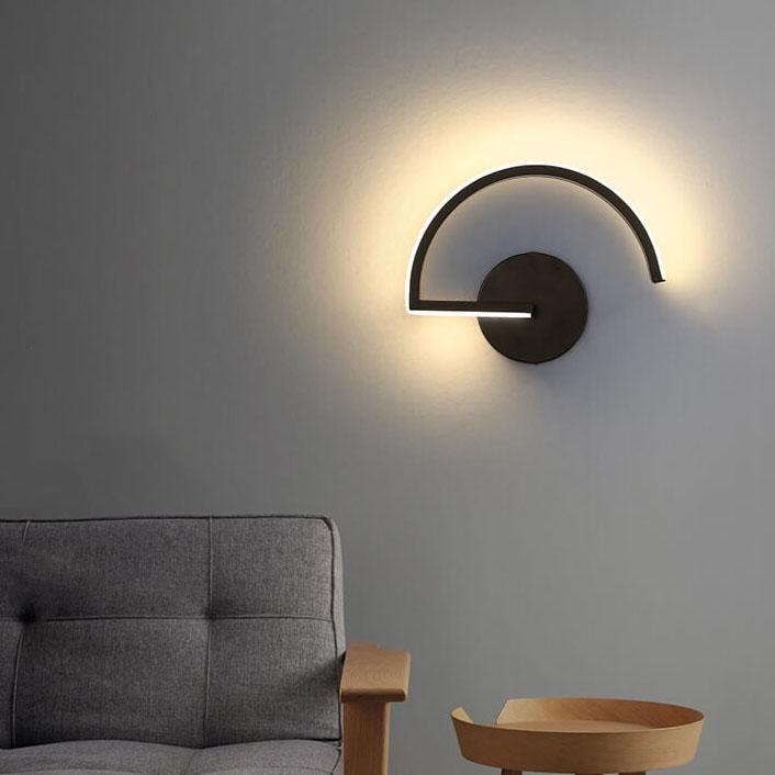 Curves Line LED Wall Light | Modern Minimalist Arc Design