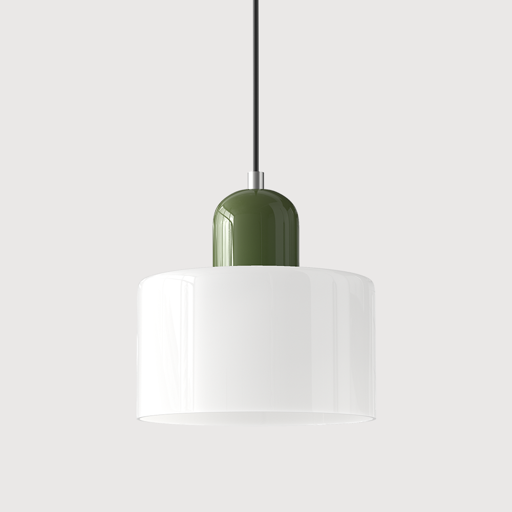Bauhaus-Glas-Hängeleuchte | Buntes modernistisches Design