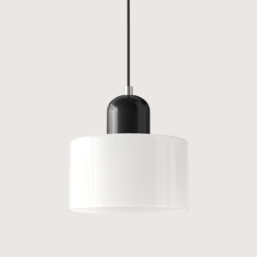 Bauhaus-Glas-Hängeleuchte | Buntes modernistisches Design