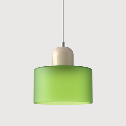 Bauhaus-Glas-Hängeleuchte | Buntes modernistisches Design