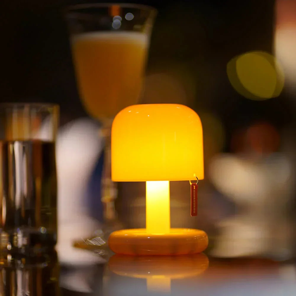 Sunset Glow Mushroom Lamp | Rechargeable Touch Night Light