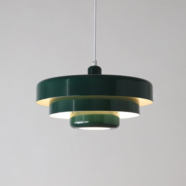 Nordic Vintage Multi-Layered Pendant Lamp | Modern Retro Hanging Light
