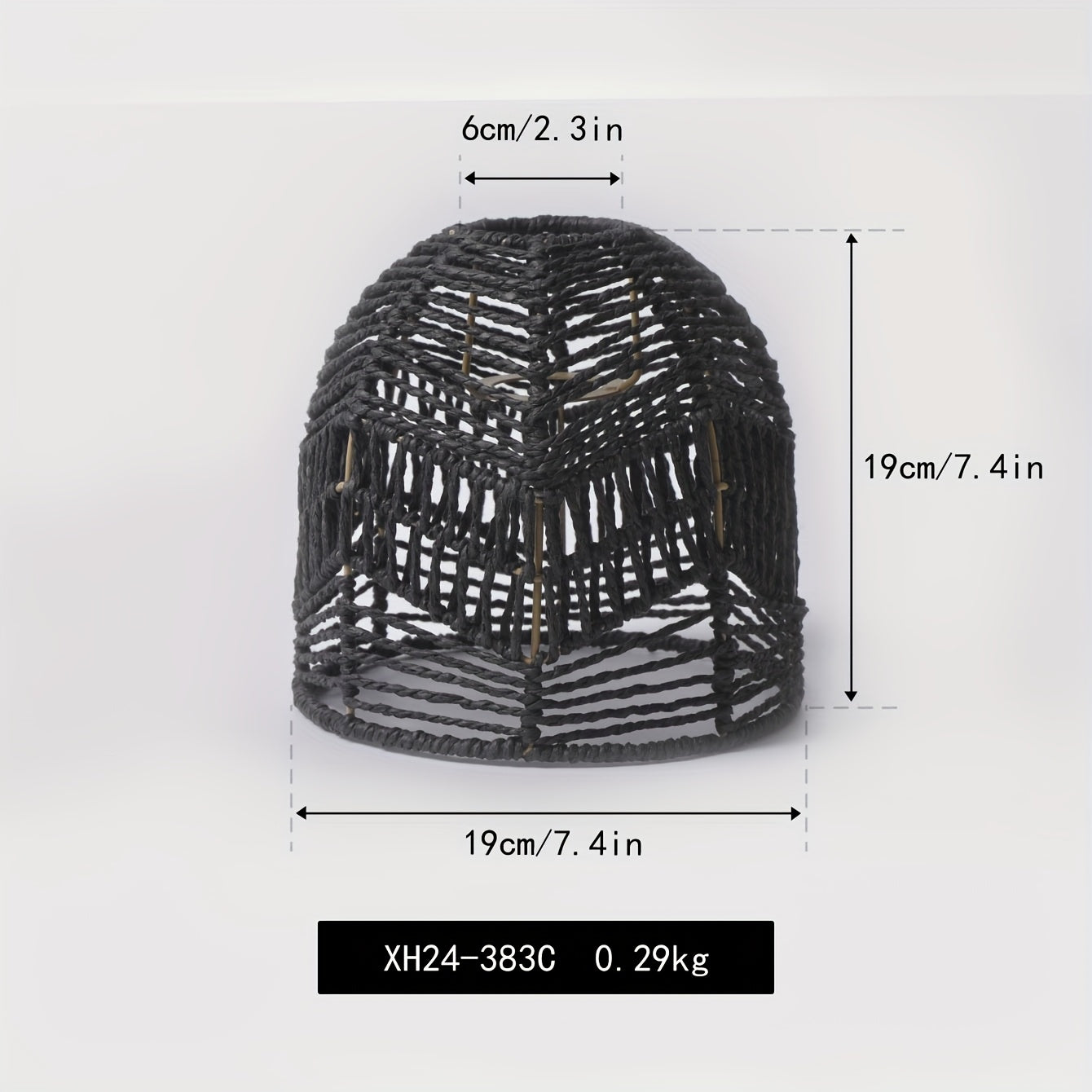 Handwoven Rope Pendant Shade | Rustic Farmhouse Chandelier Design