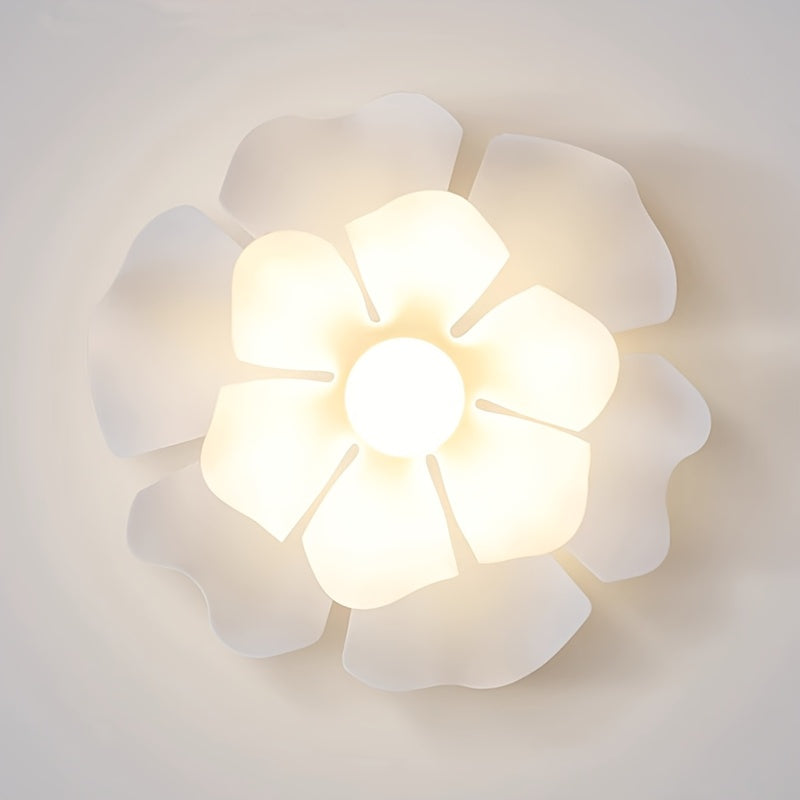 Deckenleuchte mit Blütenblättern | Moderne florale Halbeinbauleuchte
