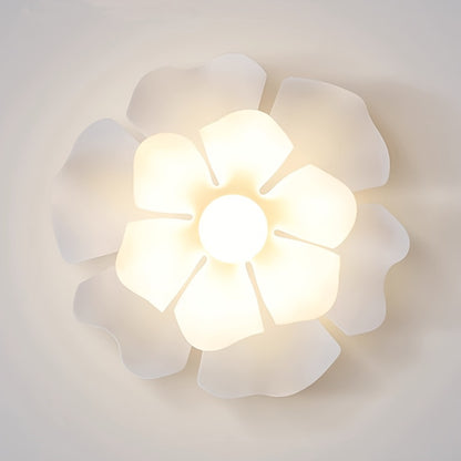 Deckenleuchte mit Blütenblättern | Moderne florale Halbeinbauleuchte