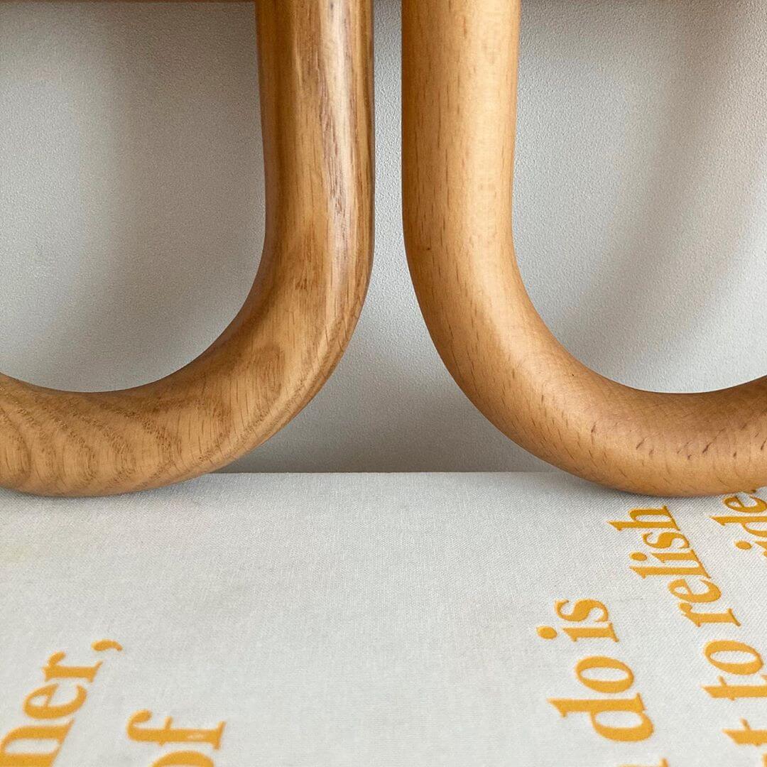 Nordic Wooden Wall Lamp | Minimalist Fabric Shade Sconce