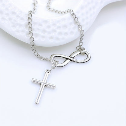 Collana con Ciondolo Croce Argento Vintage Regalo per la Festa della Mamma