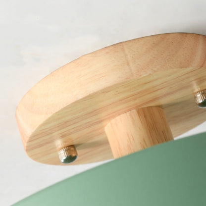Nordische Holz-Deckenleuchte | Runde moderne Flur- und Balkonlampe