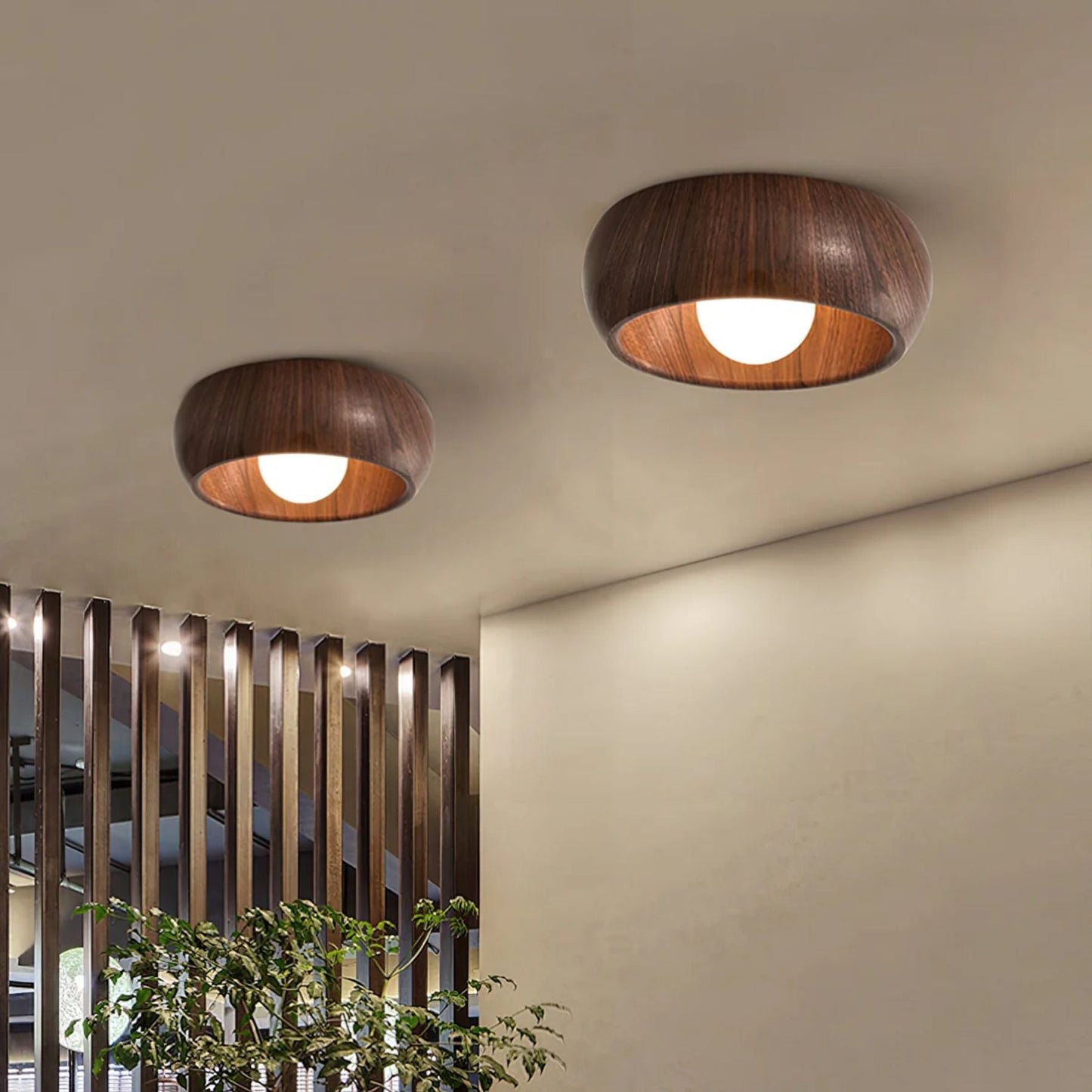 Lampada da soffitto Albanora | Lampada LED in legno moderna minimalista