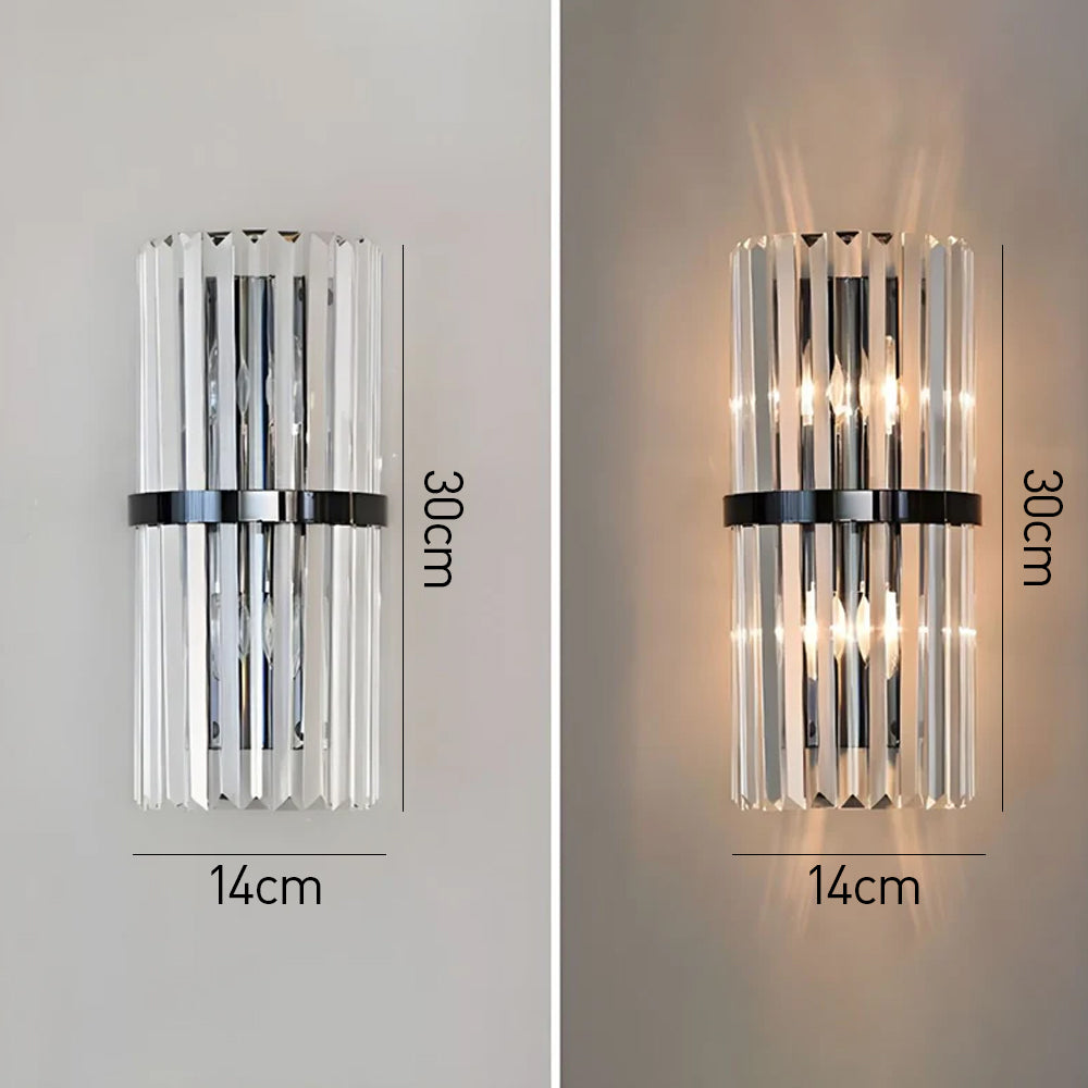 Crystal Wall Light | Modern Luxury Stainless Steel Sconce
