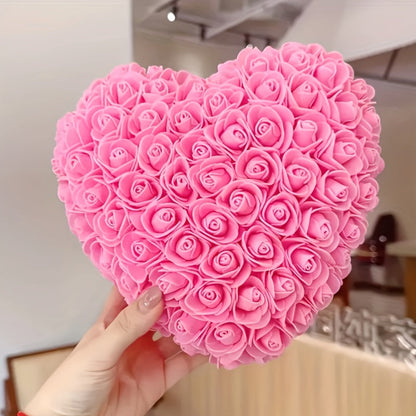 Cadou de Ziua Mamei Inimă de Trandafir Decorațiune de Masă cu Flori Artificiale