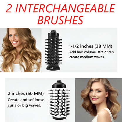 Hair Hot Air Brush Rotating Styling Dryer Tool Set