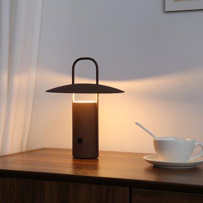 Lámpara táctil LED inalámbrica | Luz de mesa metálica recargable por USB