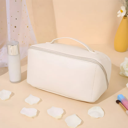 Borsa per trucchi Organizzatore da viaggio Custodia cosmetica in pelle sintetica Grande capacità
