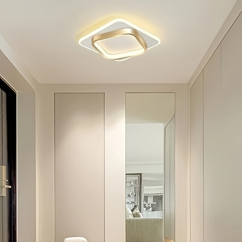 Modern Square LED Ceiling Light | Minimalist Geometric Flush Mount Fixture