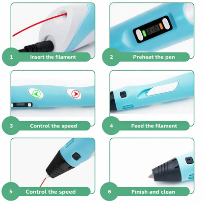 3D Pen Drawing Tool Kids Educational Creative Printing Toy