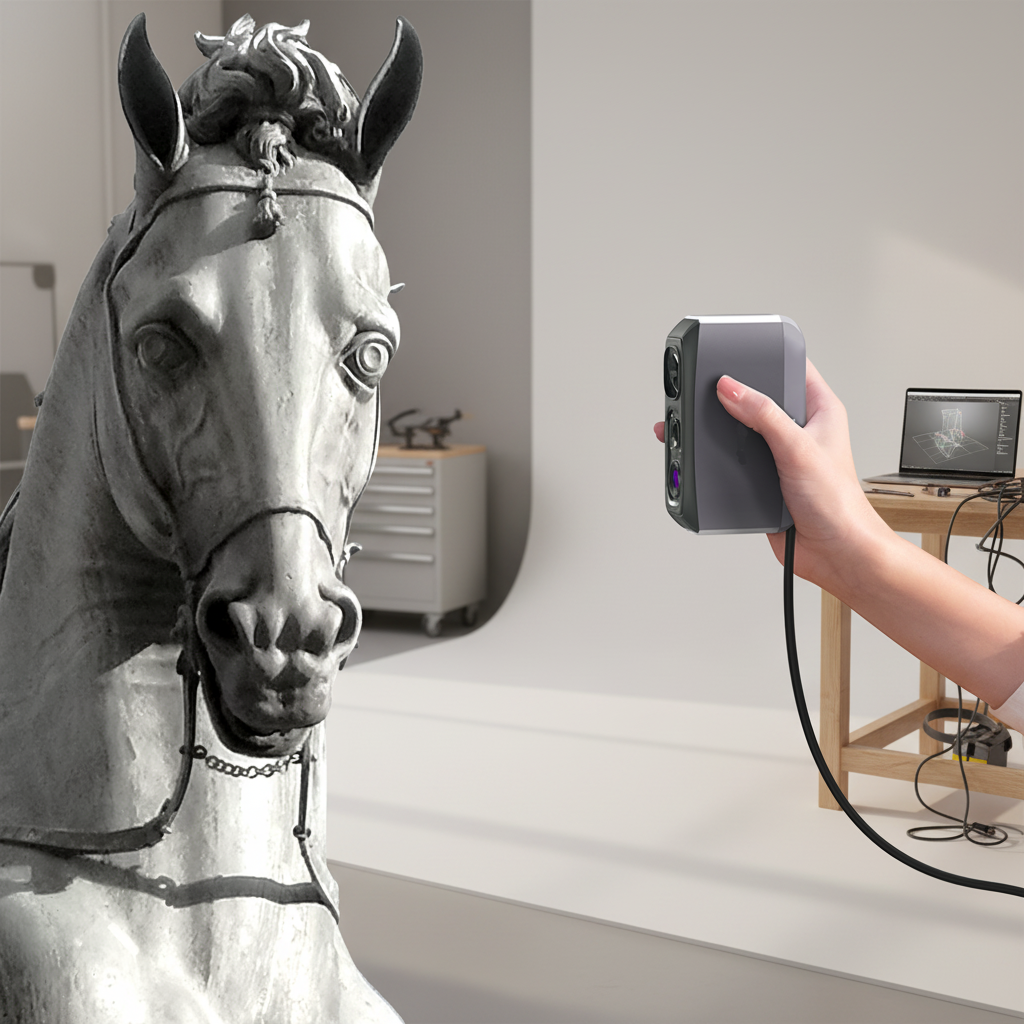 Scaner 3D Portabil pentru Birou Model Scaner Imagini de Înaltă Precizie