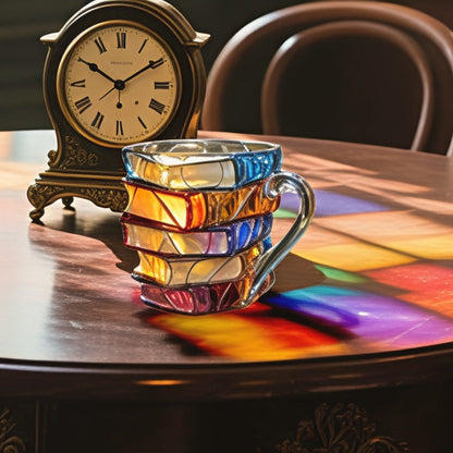 3D Book Spine Glass Coffee Mug Unique Literary Gift for Book Lovers 4