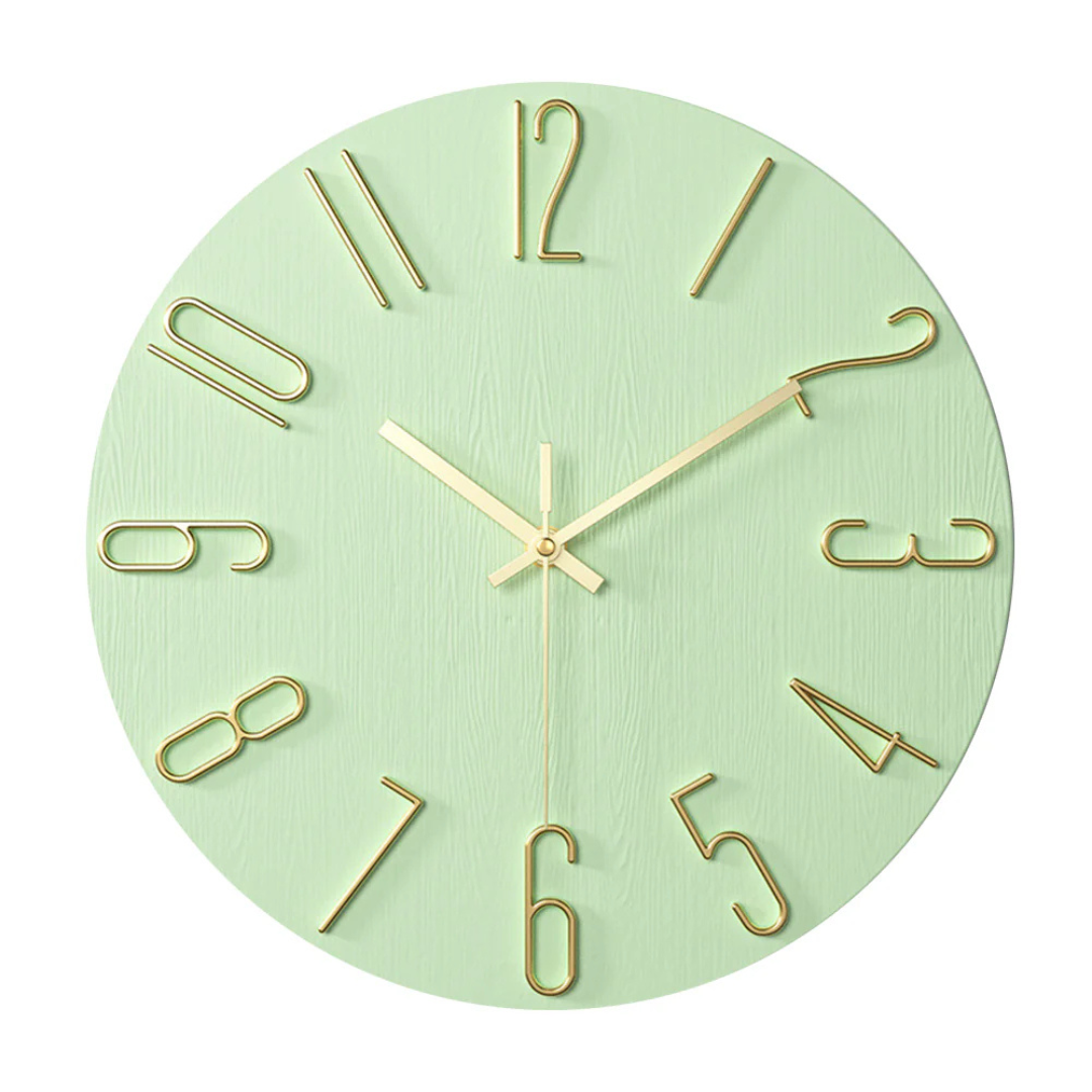 Noble Modern Wall Clock | Minimalist Gold Design