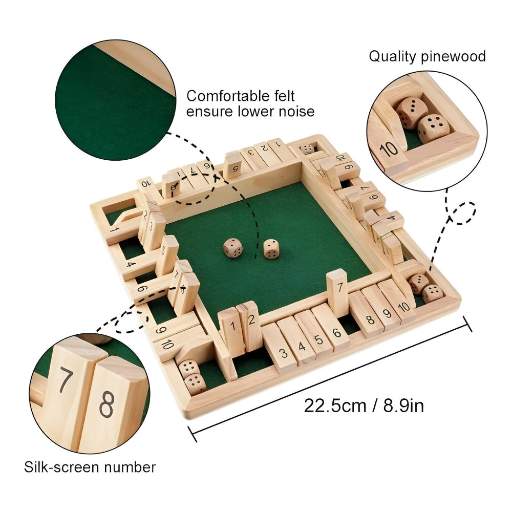 Gioco da tavolo in legno per apprendimento matematico famigliare educativo