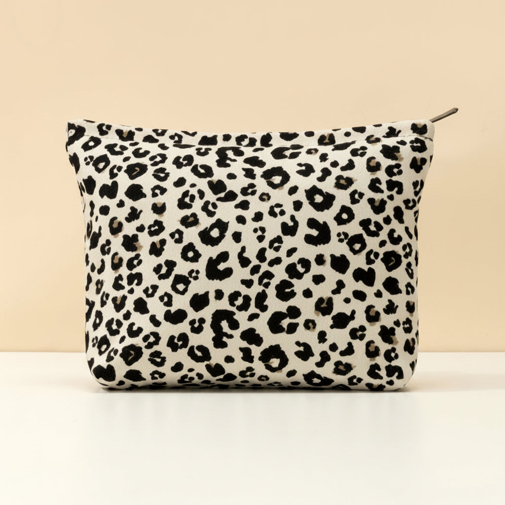 Borsa Trucco Organizer Cosmetici da Viaggio Pochette Leopardo Festa della Mamma