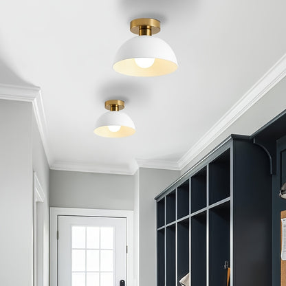 Lampada da soffitto moderna semi-incassata | Finitura in metallo opaco