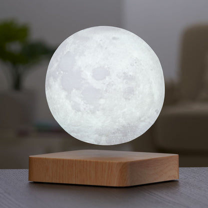 3D Printed Moon Lamp Decorative Levitating Light Nursery - Image 1