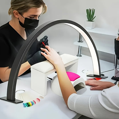 Lampa de birou LED Lună Crescută | Lumină metalică USB ajustabilă