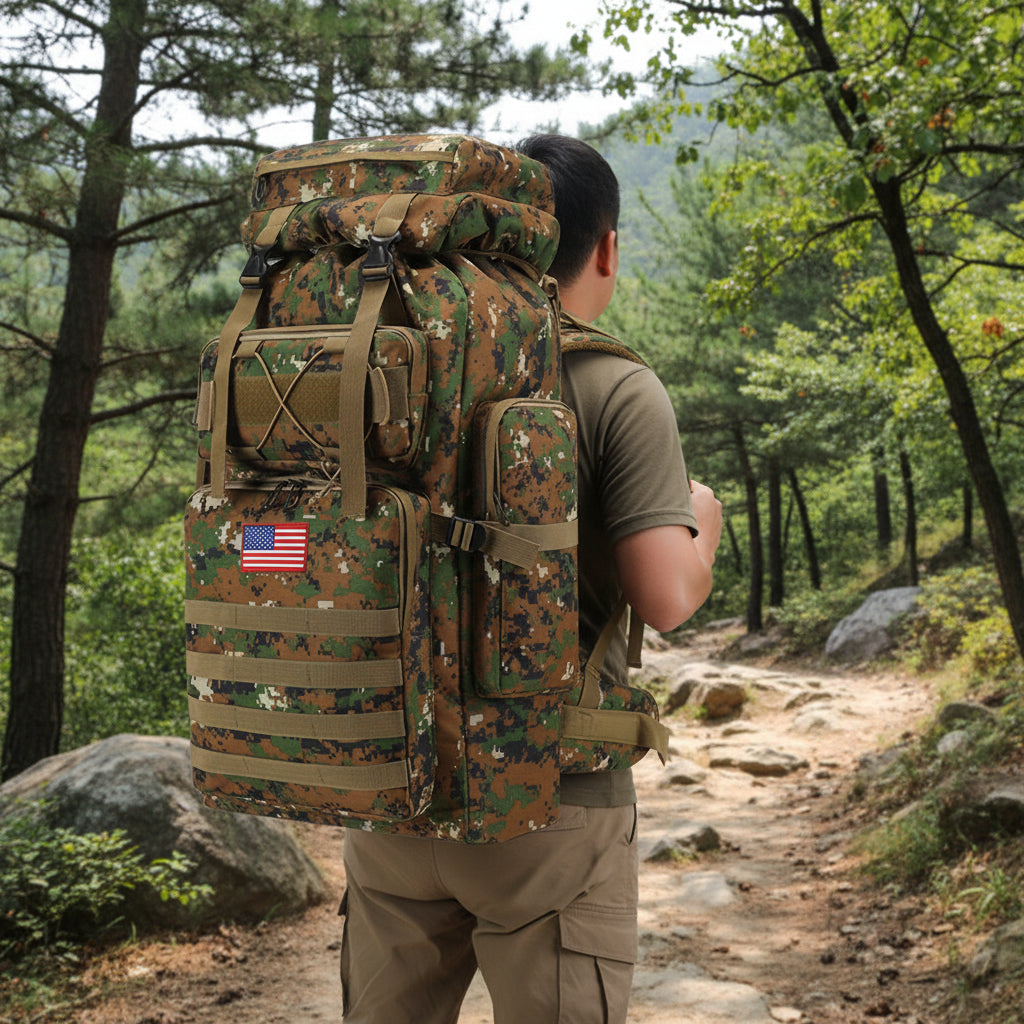 Rucksack Herren Grosses Volumen Outdoor Trekking Backpack