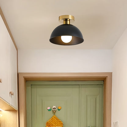 Lampada da soffitto moderna semi-incassata | Finitura in metallo opaco