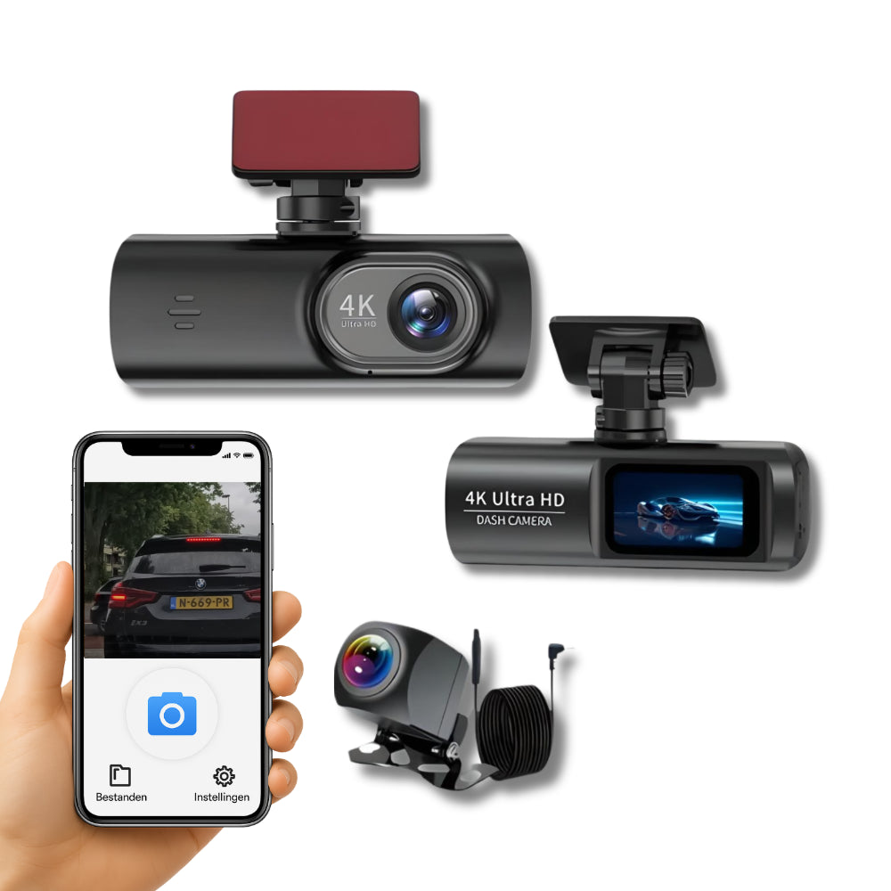 Dash Cam 4K Ultra HD WiFi Night Vision GPS Vehicle Recorder